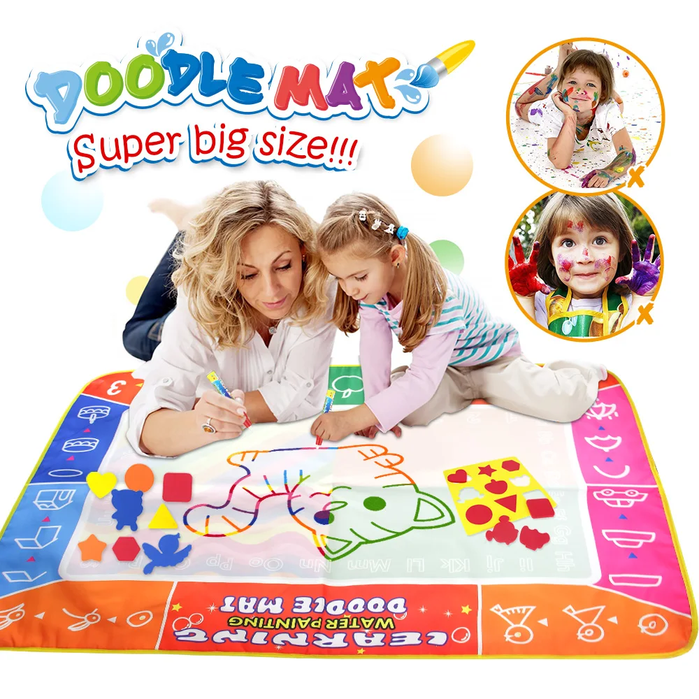 Big Size 120*90cm Water Drawing Mat Rug with Magic Pen Painting Board Kids Carpet Painting Training Educational Toys for Kids
Big Size 120*90cm Water Drawing Mat Rug with Magic Pen Painting Board Kids Carpet Painting Training Educational Toys for Kids