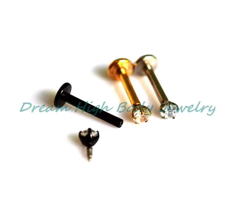 New Arrival Zircon Vacuum Plating Titanium Lip Stud Labret Ring Earring Fancy Body Piercing Jewelry 50pcs/lot
New Arrival Zircon Vacuum Plating Titanium Lip Stud Labret Ring Earring Fancy Body Piercing Jewelry 50pcs/lot
