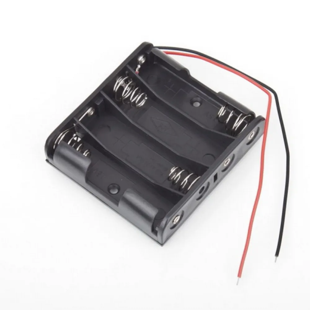

Стандартный держатель слота для батарей 4 AA, коробка для батарей 4 упаковок AA 2A, 6 в, блок питания для Arduino, DIY Rob