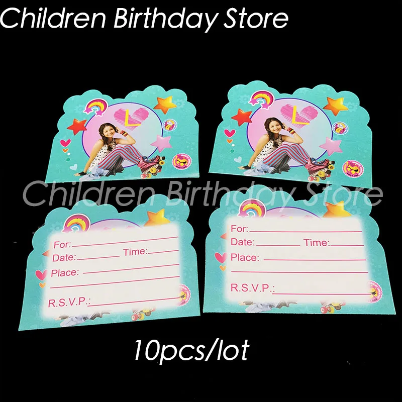 10pcs/lot Soy Luna invitations Soy Luna theme birthday party decorations Soy Luna theme birthday party invitations cards
10pcs/lot Soy Luna invitations Soy Luna theme birthday party decorations Soy Luna theme birthday party invitations cards