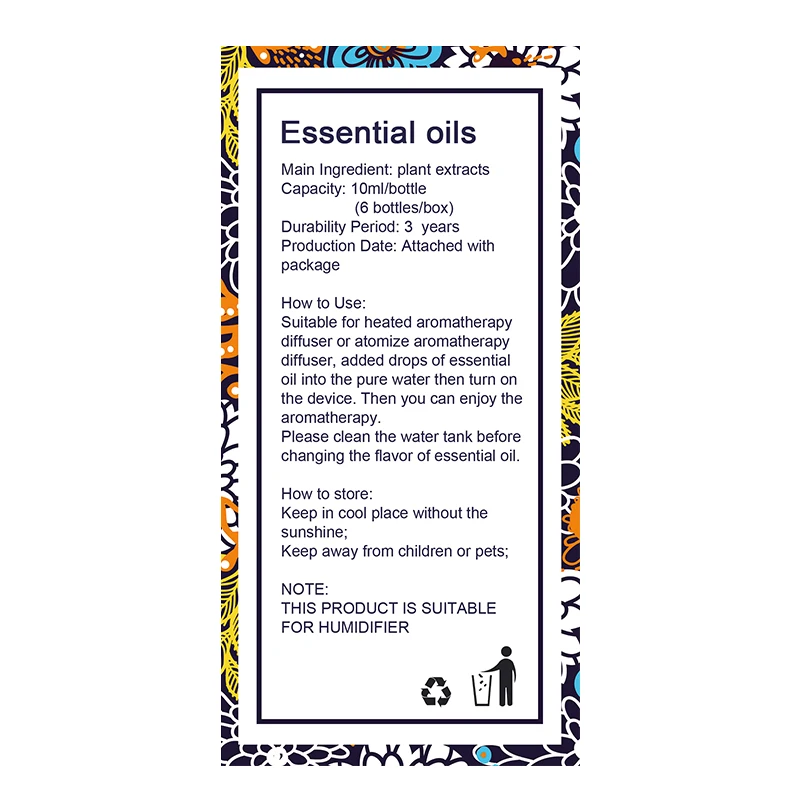 Essential Oils for Diffuser, Aromatherapy Oil Humidifier 6 Kinds Fragrance of Lavender, Tea Tree, Rosemary, Lemongrass, Orange
Essential Oils for Diffuser, Aromatherapy Oil Humidifier 6 Kinds Fragrance of Lavender, Tea Tree, Rosemary, Lemongrass, Orange