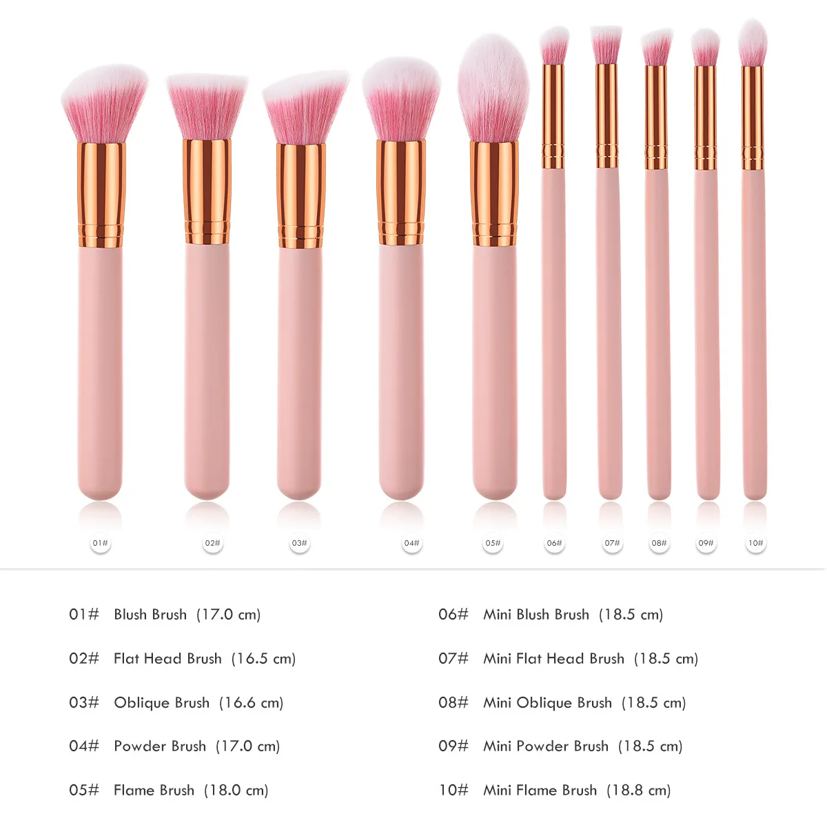 Professional 10 Pcs Makeup Brush Black Pink Hair Pincel Maquiagem Cosmetic Make Up Brushes Set with Black Silver Wood Handle
Professional 10 Pcs Makeup Brush Black Pink Hair Pincel Maquiagem Cosmetic Make Up Brushes Set with Black Silver Wood Handle