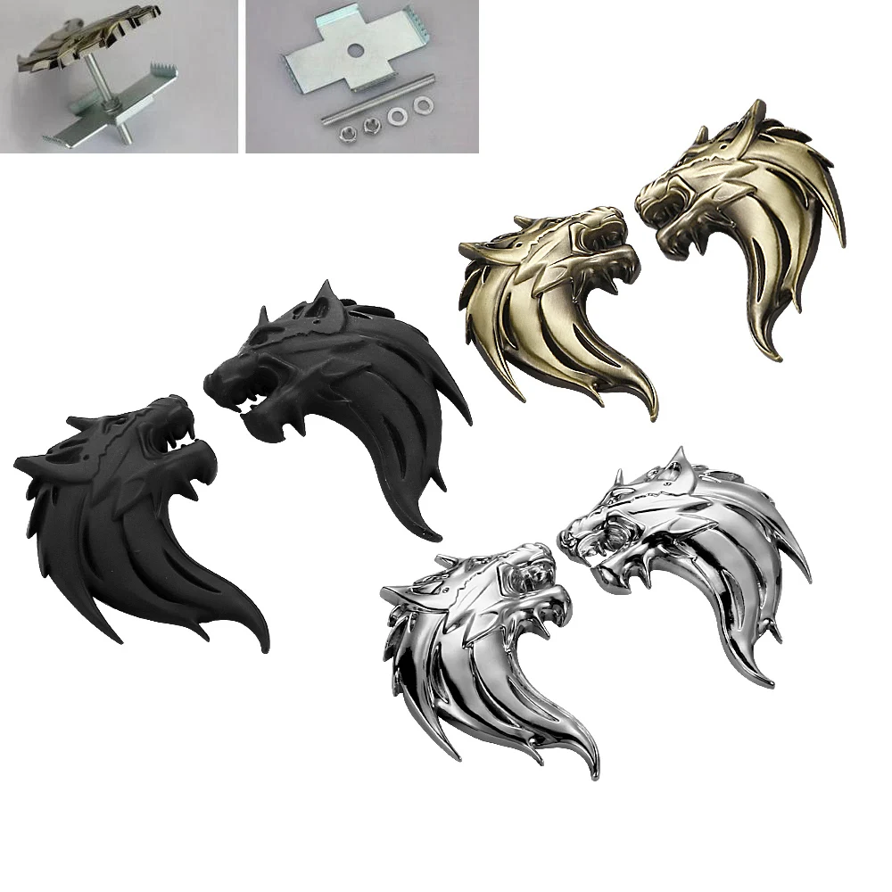 Wolf Head 3D Metal Car Auto Motorcycle Logo Emblem Badge Sticker Front Grille Wolf Stickers Auto Styling Sticker Accessories
Wolf Head 3D Metal Car Auto Motorcycle Logo Emblem Badge Sticker Front Grille Wolf Stickers Auto Styling Sticker Accessories