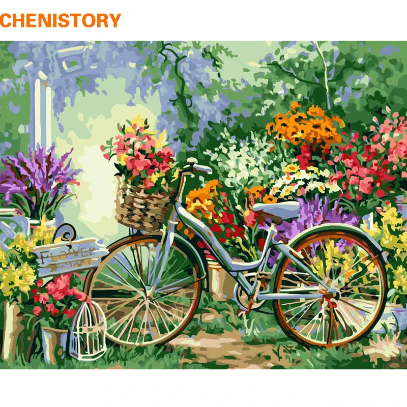 CHENISTORY Frame Flower Bike DIY Painting By Number Modern Wall Art Picture Calligraphy Painting For Home Decor 40x50cm Artwork
CHENISTORY Frame Flower Bike DIY Painting By Number Modern Wall Art Picture Calligraphy Painting For Home Decor 40x50cm Artwork