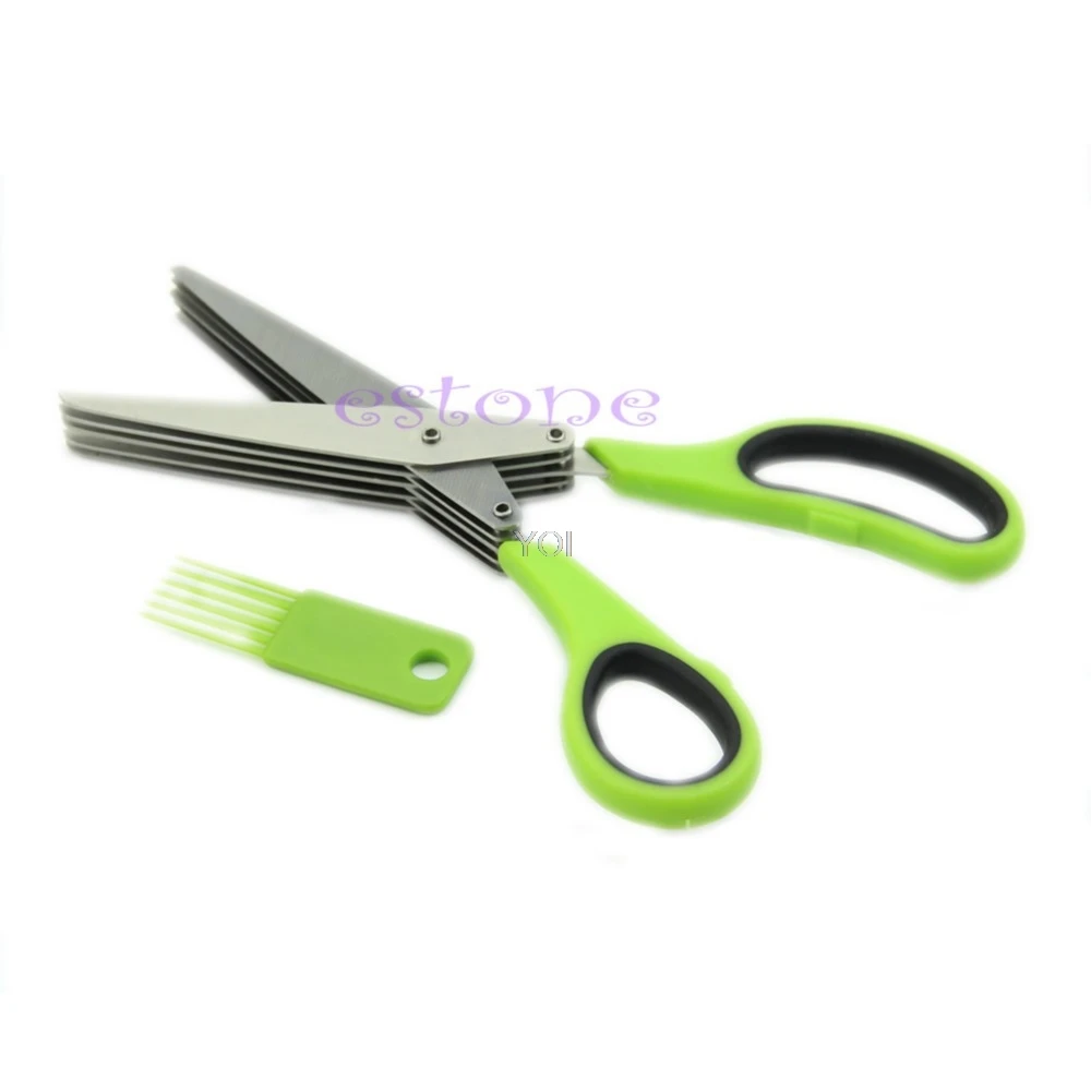 Hogar Paradise Stainless Steel 5Blade Office Cut Shredding Scissors Sharp Herb Kitchen Tool
Hogar Paradise Stainless Steel 5Blade Office Cut Shredding Scissors Sharp Herb Kitchen Tool