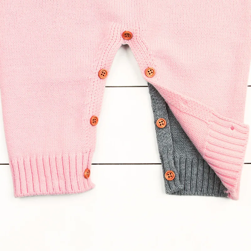 Детские комбинезоны осенние свитера для новорожденных девочек с рисунком