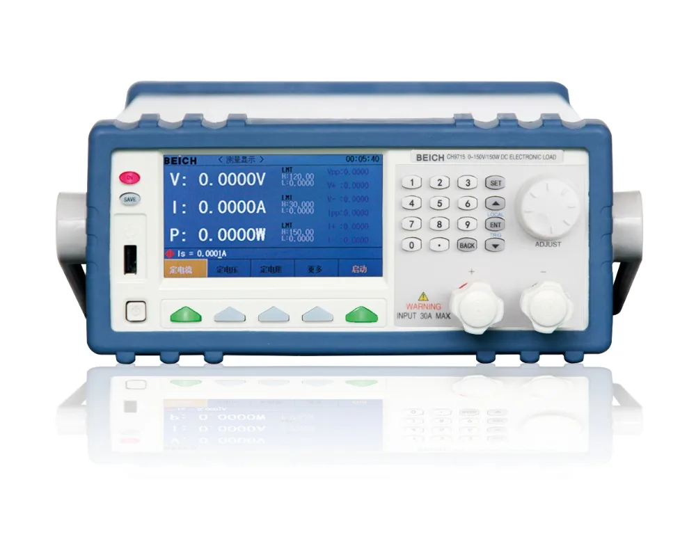 CH9716B High performance Program DC Electronic Load 150V/60A/300W 4.3 inch TFT display supports
CH9716B High performance Program DC Electronic Load 150V/60A/300W 4.3 inch TFT display supports