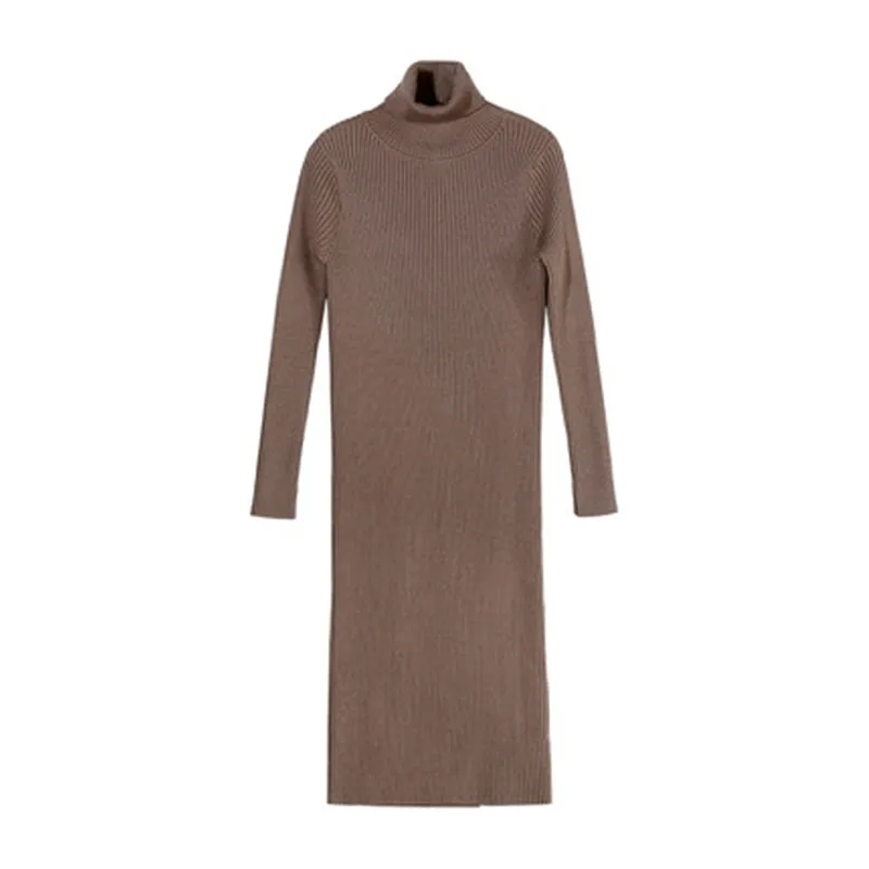 2020 New Autumn Winter Women's Long-sleeved Knit Dress Fashion Womens Clothing High-necked Long slim Sweater Pullover N889
2020 New Autumn Winter Women's Long-sleeved Knit Dress Fashion Womens Clothing High-necked Long slim Sweater Pullover N889