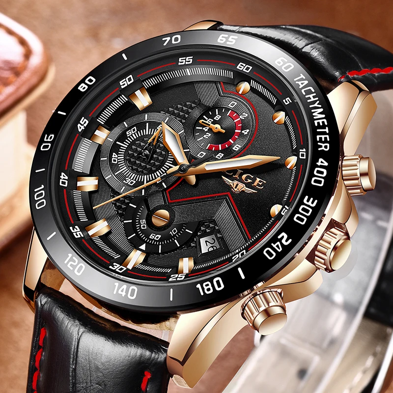 LIGE Fashion Top Luxury Brand Sport Watches Male Quartz Wrist Watch Men Leather Military Waterproof Clock Mens Relogio Masculino
LIGE Fashion Top Luxury Brand Sport Watches Male Quartz Wrist Watch Men Leather Military Waterproof Clock Mens Relogio Masculino