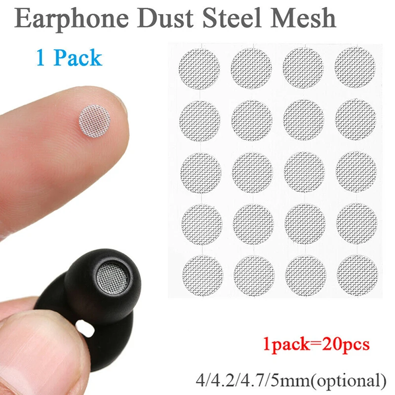 New Dust Network shell steel mesh 4mm 4.2mm 4.7mm 5mm In-ear Headphones Parts Self-adhere Dustproof Net 20pcs/set
New Dust Network shell steel mesh 4mm 4.2mm 4.7mm 5mm In-ear Headphones Parts Self-adhere Dustproof Net 20pcs/set