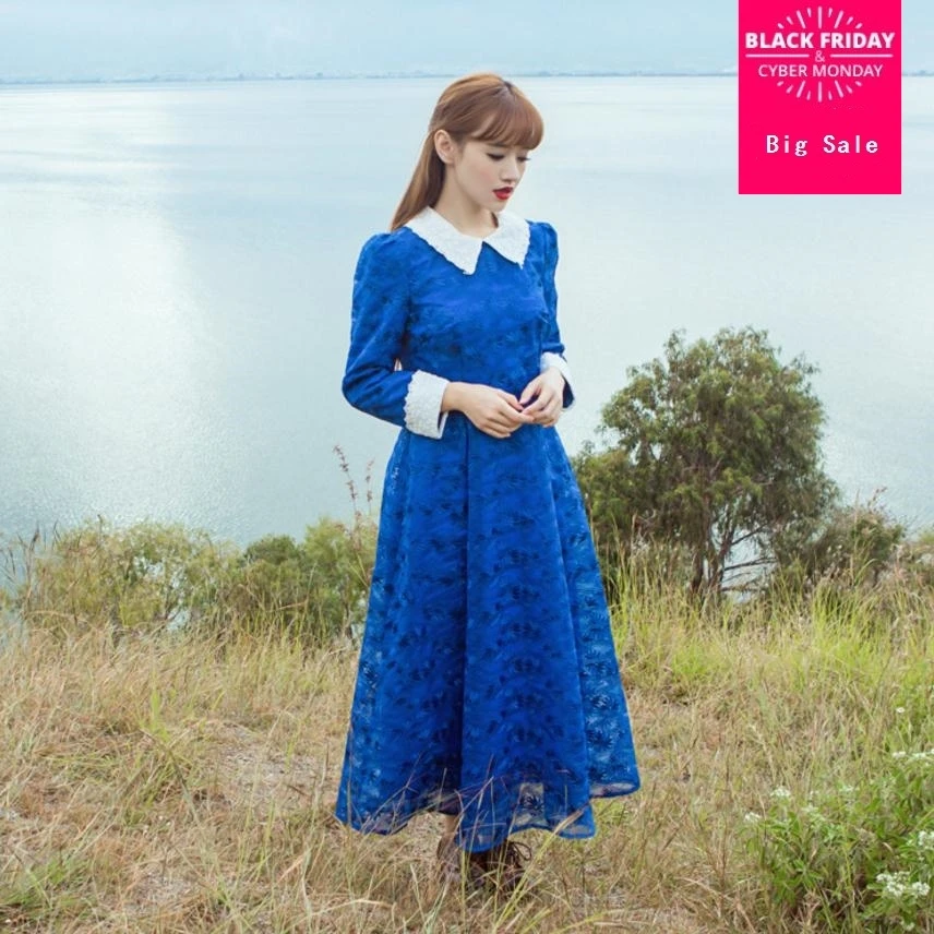 Новинка 2020, весеннее женское платье Aumutn в стиле преппи с кружевными вставками, женское платье в стиле ретро с искусственными рукавами, wj2821 
Новинка 2020, весеннее женское платье Aumutn в стиле преппи с кружевными вставками, женское платье в стиле ретро с искусственными рукавами, wj2821