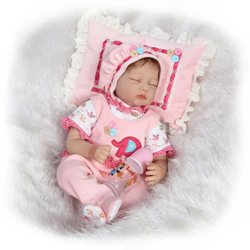 55 cm/22 Inch Soft Silicone Reborn Dolls with Clothes,Vivid Reborn Baby Toys for Kid's Birthday Gift For Girls NPKCOLLECTION
55 cm/22 Inch Soft Silicone Reborn Dolls with Clothes,Vivid Reborn Baby Toys for Kid's Birthday Gift For Girls NPKCOLLECTION