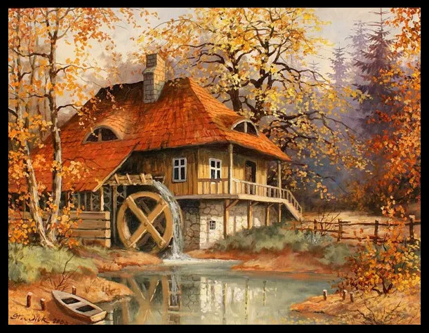 2017 Needlework,DIY DMC 14CT Cross stitch Kit, decorative Mill Autumn Pattern Embroidery Cross-stitch Painting Home Decor New
2017 Needlework,DIY DMC 14CT Cross stitch Kit, decorative Mill Autumn Pattern Embroidery Cross-stitch Painting Home Decor New