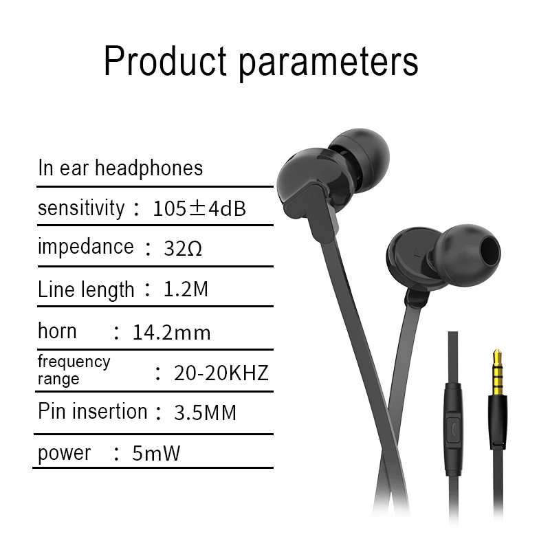 3.5mm Wired Earphone Ear Hook Volume Control Sport Earphone Music Traveling For Mobile Phone Universal In-Ear Headset
3.5mm Wired Earphone Ear Hook Volume Control Sport Earphone Music Traveling For Mobile Phone Universal In-Ear Headset