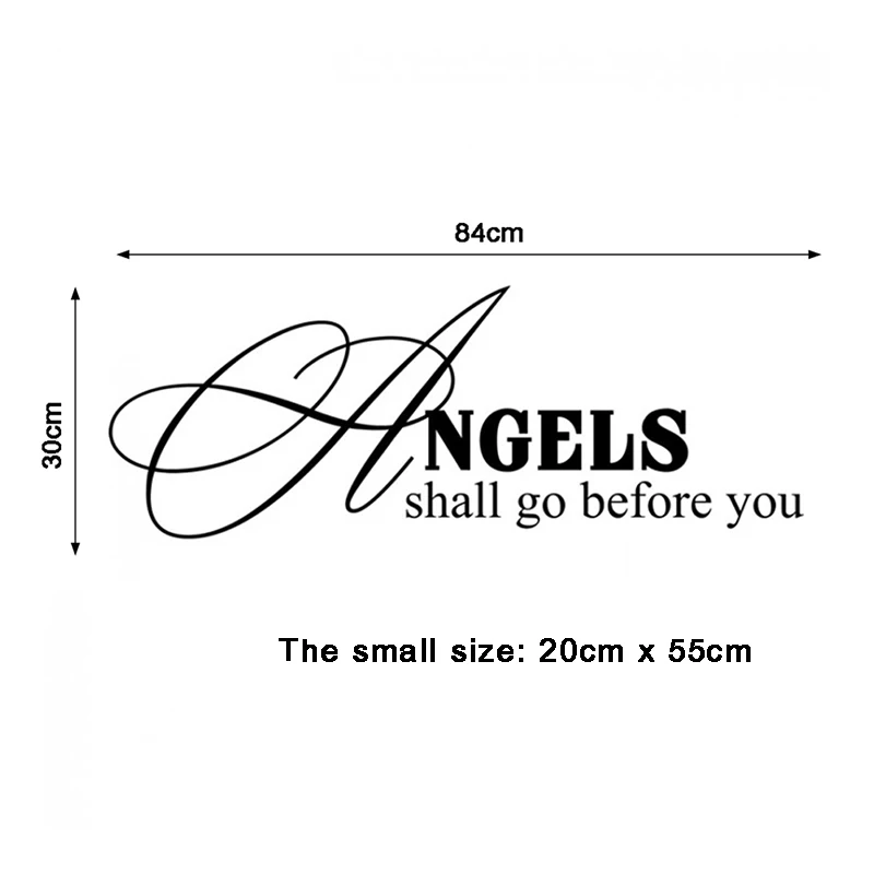 Angels Shall Go Before You Vinyl Wall Sticker Religious Wall Decal Christianity Home Decor Living Room Posters House Decoration
Angels Shall Go Before You Vinyl Wall Sticker Religious Wall Decal Christianity Home Decor Living Room Posters House Decoration