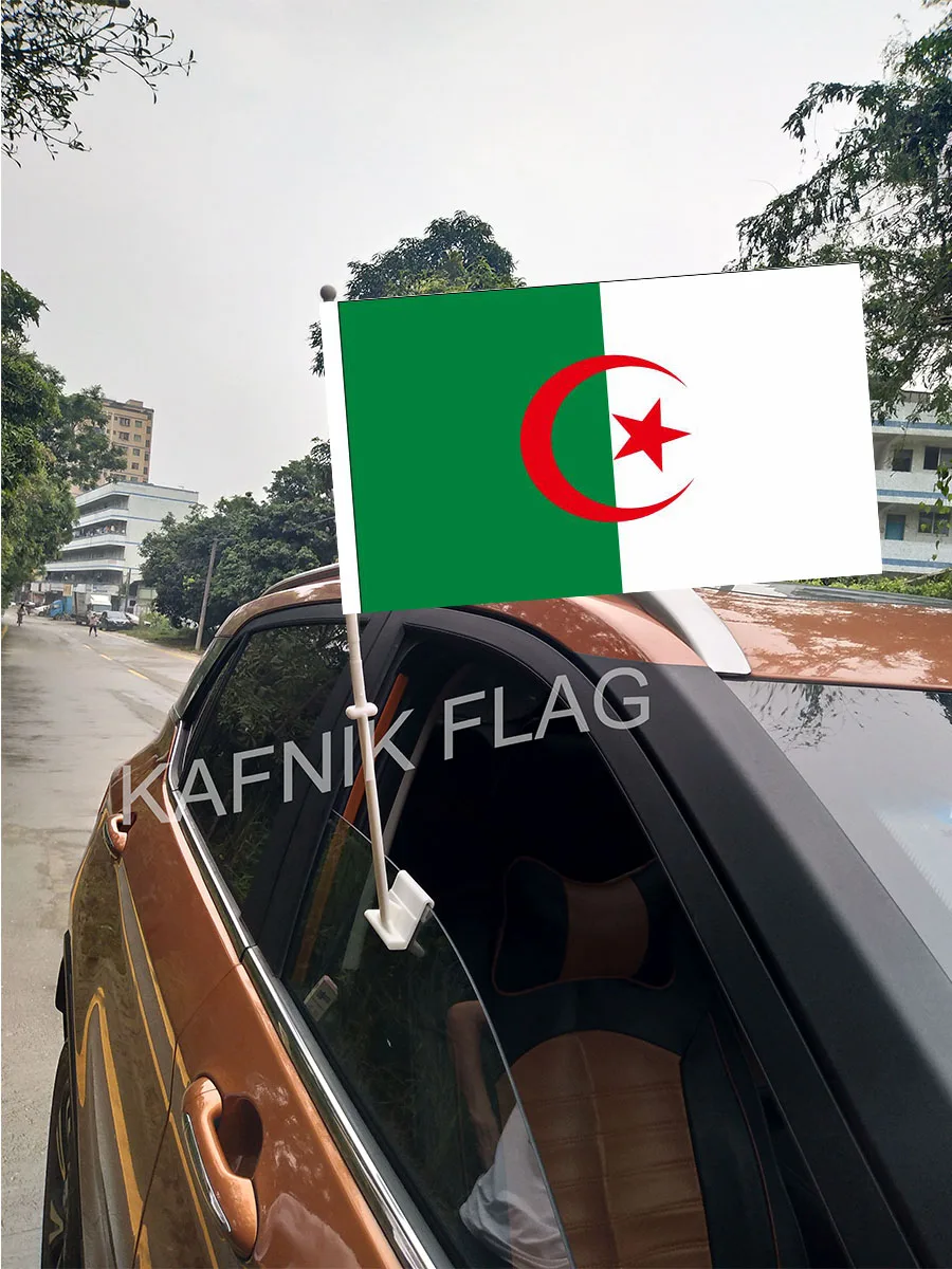 KAFNIK,30*45CM Algeria Window Car Flags and Banners Countries World Custom Flags with 43/52cm flagpole for car decoration
KAFNIK,30*45CM Algeria Window Car Flags and Banners Countries World Custom Flags with 43/52cm flagpole for car decoration