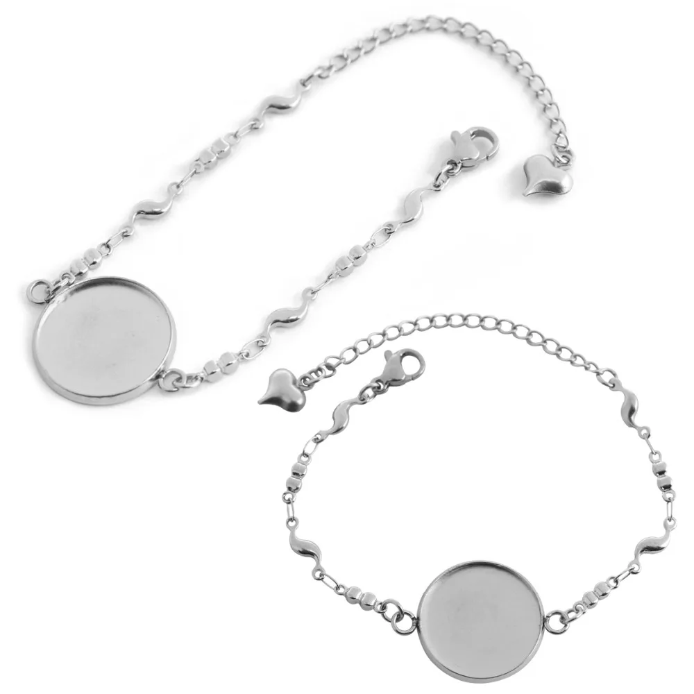 Lacoogh Bangle 5 Pcs/Set Bracelets DIY Making Accessories 21.5mm Round Blank Bracelet Base Silver Plated Cabochon Jewelry Making
Lacoogh Bangle 5 Pcs/Set Bracelets DIY Making Accessories 21.5mm Round Blank Bracelet Base Silver Plated Cabochon Jewelry Making