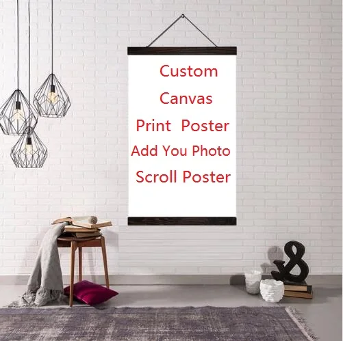 Photo picture poster canvas painting poster and custom print art with solid wood hanging scrolls
Photo picture poster canvas painting poster and custom print art with solid wood hanging scrolls