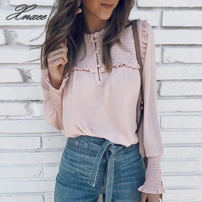 Plus SizeWomen Summer Casual Long Sleeve Loose Blouse Holiday New Chiffon Solid Blouse Shirt Tops
Plus SizeWomen Summer Casual Long Sleeve Loose Blouse Holiday New Chiffon Solid Blouse Shirt Tops