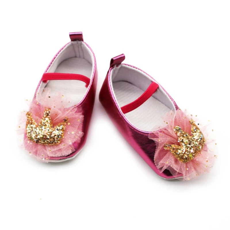 Newborn Baby Girl Shoes Soft Anti-Slip Crib Shoes Sequin Crown Princess Shoes for 0-18 Months First Walkers
Newborn Baby Girl Shoes Soft Anti-Slip Crib Shoes Sequin Crown Princess Shoes for 0-18 Months First Walkers