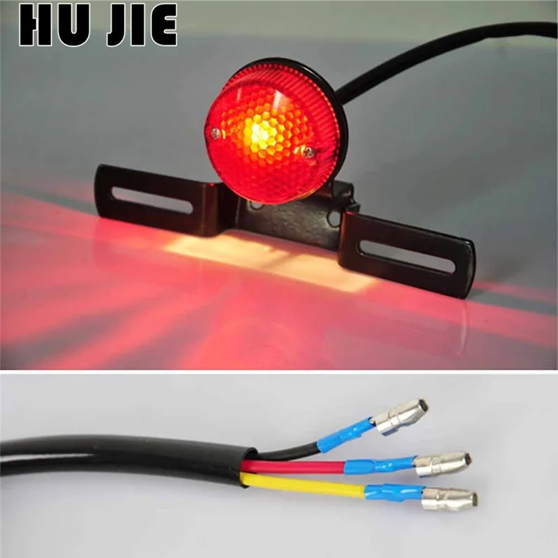 Universal Motorcycle Rear license Brake Black Tail Light For Chopper Custom Bobber
Universal Motorcycle Rear license Brake Black Tail Light For Chopper Custom Bobber
