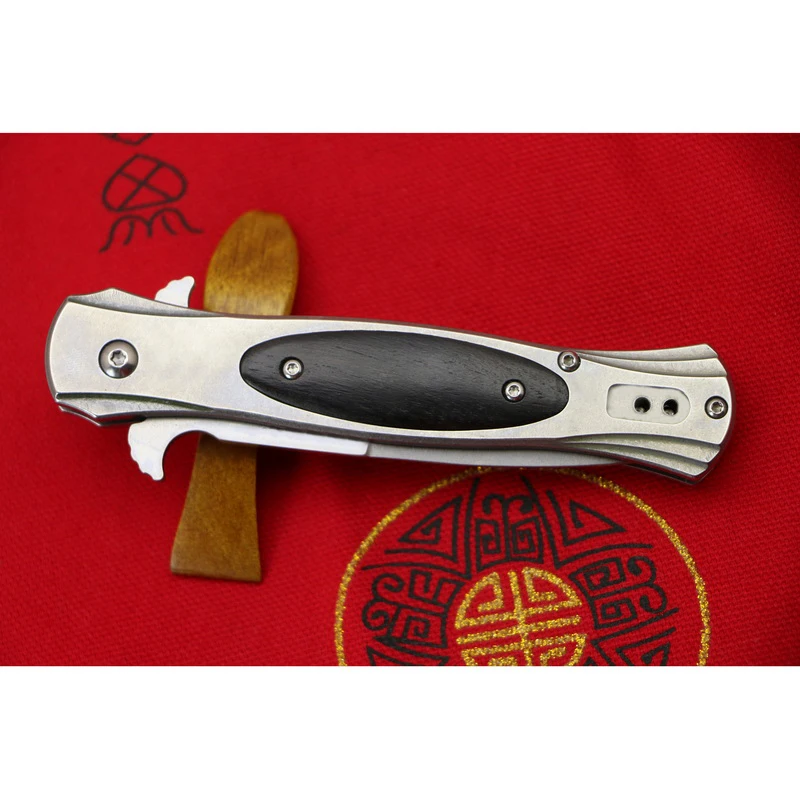 LOVOCOO 440C blade Steel ebony handle Flipper folding knife Outdoor camping hunting pocket fruit knives EDC tools survival
LOVOCOO 440C blade Steel ebony handle Flipper folding knife Outdoor camping hunting pocket fruit knives EDC tools survival