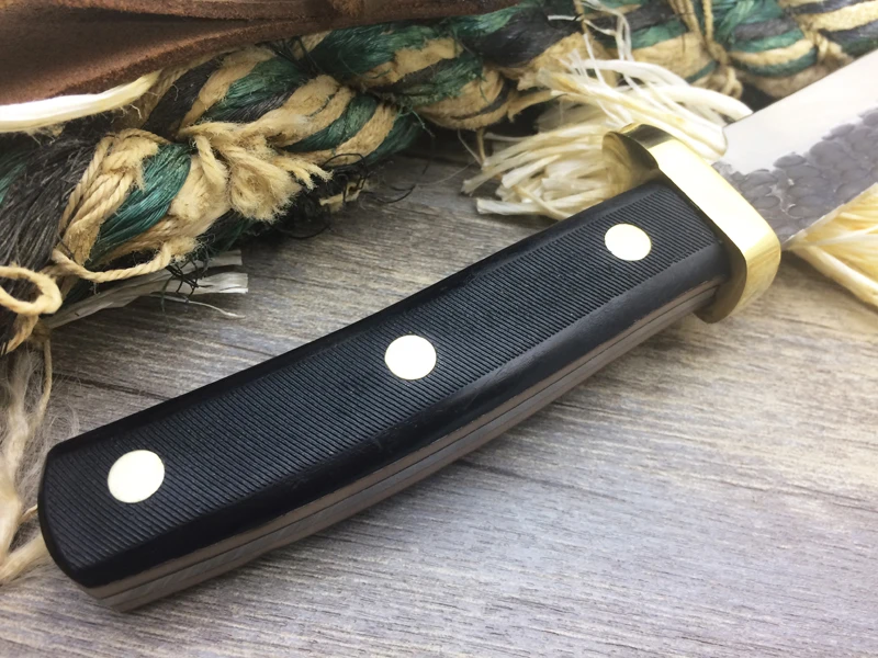 Получите-сила ковка маленький слоновой кости прямой нож охотничий Strider Karambit