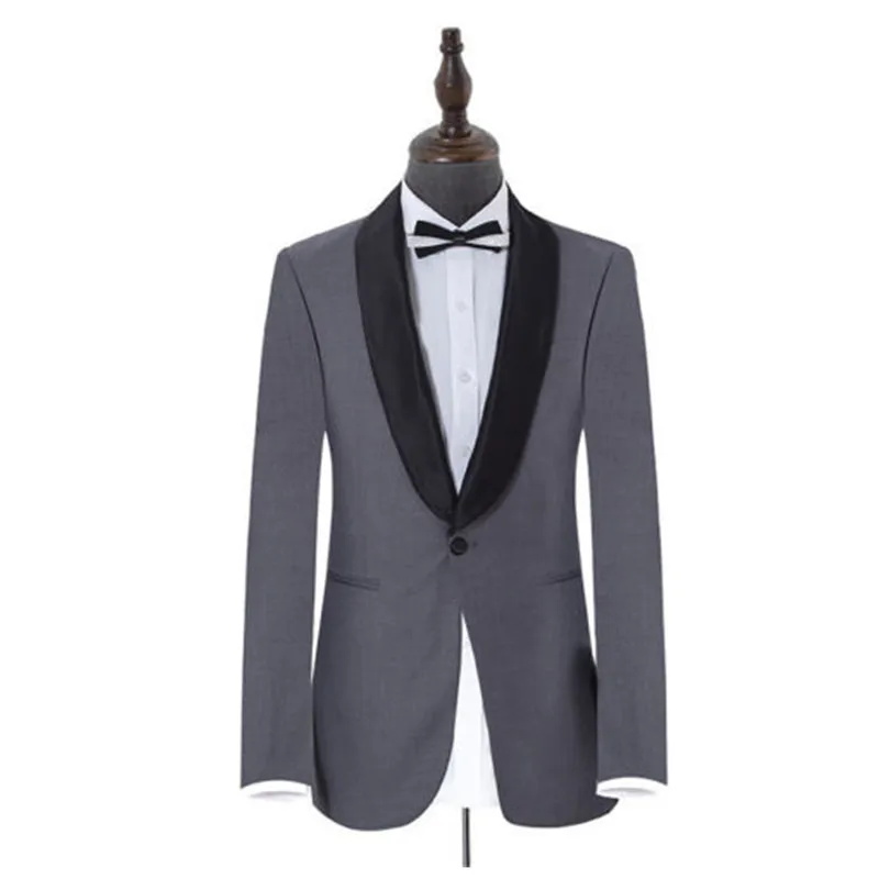 New Grey Wedding Grooms Tuxedo Dinner Elegant Formal Best Man Dinner 2 Piece Set
New Grey Wedding Grooms Tuxedo Dinner Elegant Formal Best Man Dinner 2 Piece Set