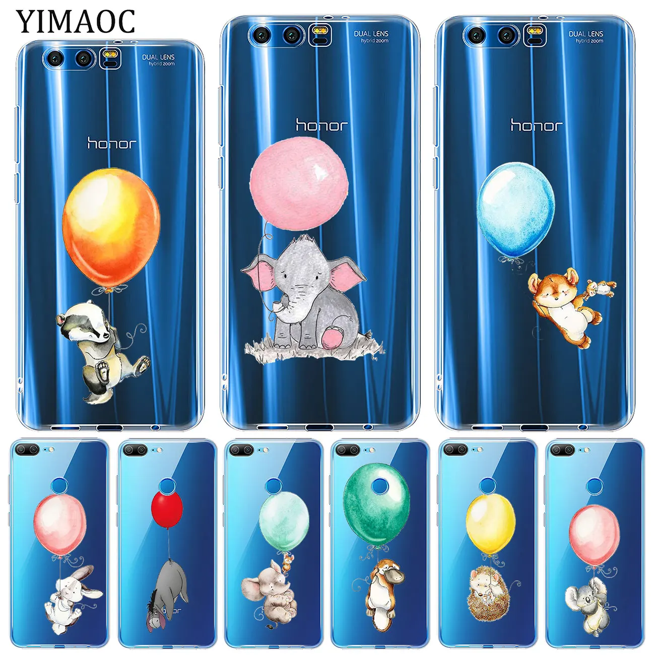 Мягкий чехол для Huawei Y9 Y7 Y6 Prime 2018 Honor 20 10 9 9X 8C 8X 8 Lite 7X 7C 7A Pro|Бамперы| |