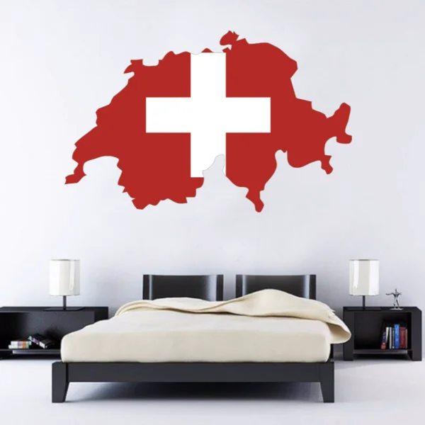 Flag Map of Switzerland Wall Vinyl Sticker Custom Home Decoration Wall Sticker Wedding Wallpaper Fashion Design Decoration PVC
Flag Map of Switzerland Wall Vinyl Sticker Custom Home Decoration Wall Sticker Wedding Wallpaper Fashion Design Decoration PVC