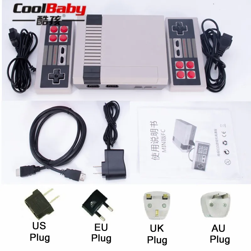 

CoolBaby 5pcs HDMI/AV output RS-38 RS-39 Built-In 600 Games Mini TV Family Game Console 8 Bit Retro Video Classic Game Console