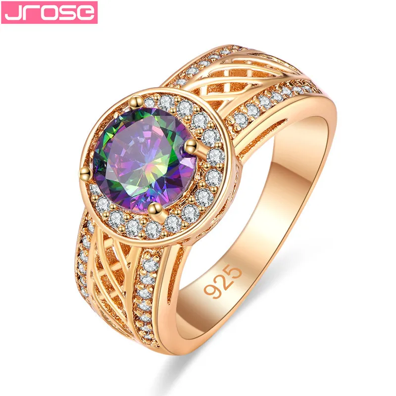 JROSE High-Quality Golden Multicolor Cubic Zirconia Silver 925 Jewelry Hollow Out Rings for women Sizes 6 7 8 9 Free shipping
JROSE High-Quality Golden Multicolor Cubic Zirconia Silver 925 Jewelry Hollow Out Rings for women Sizes 6 7 8 9 Free shipping
