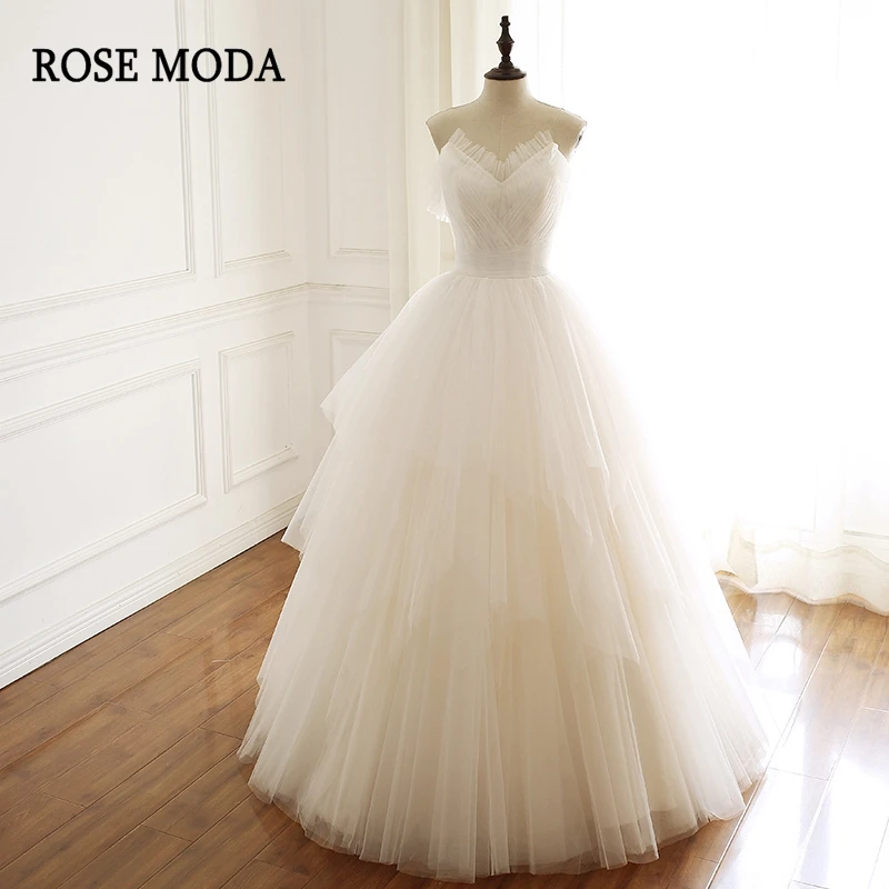Платье с корсетом Rose Moda великолепное платье из тюля треугольным вырезом на