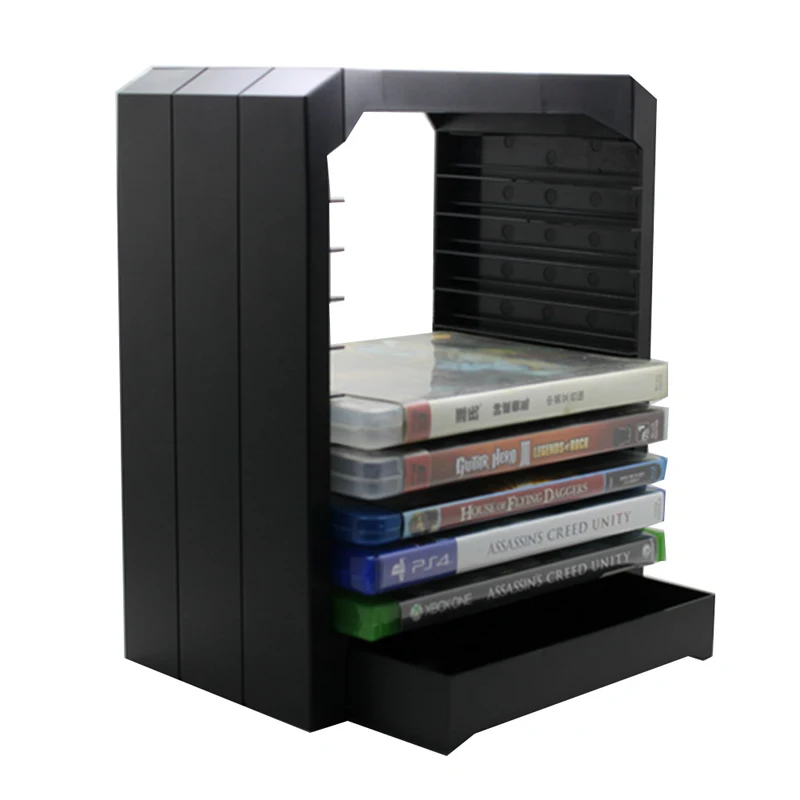 Multifunctional Universal Games & Blu Ray Discs Storage Tower For 10 CD games or Blu-ray discs holder for Xbox One for PS4
Multifunctional Universal Games & Blu Ray Discs Storage Tower For 10 CD games or Blu-ray discs holder for Xbox One for PS4