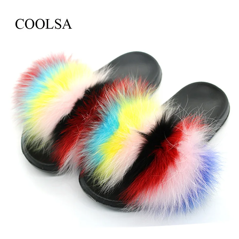 COOLSA Women's Plush Fox Fur Hair Slippers Women's Winter Warm Slippers Women's Indoor Fur Furry Slippers Women Fluffy Sliders
COOLSA Women's Plush Fox Fur Hair Slippers Women's Winter Warm Slippers Women's Indoor Fur Furry Slippers Women Fluffy Sliders