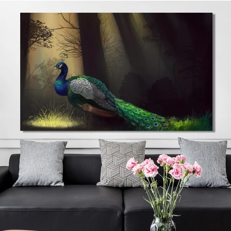 Modern Animal Posters and Prints Wall Art Canvas Painting Beautiful Peacock Pictures for Living Room Home Decoration No Frame
Modern Animal Posters and Prints Wall Art Canvas Painting Beautiful Peacock Pictures for Living Room Home Decoration No Frame