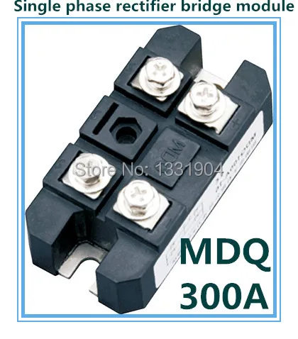 Hot sale 300A Single phase Bridge Rectifier Module MDQ 300 welding type used for DC and rectifying power supply
Hot sale 300A Single phase Bridge Rectifier Module MDQ 300 welding type used for DC and rectifying power supply