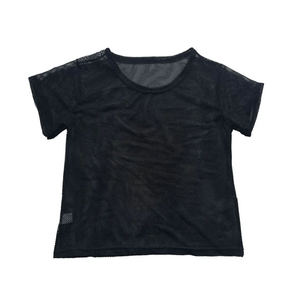Black Mesh Tshirt Women Summer Fashion Cover Up Sports Crop Tops Dancing Fitness Tee Shirt O Neck Hollow Out Girls T Shirt
Black Mesh Tshirt Women Summer Fashion Cover Up Sports Crop Tops Dancing Fitness Tee Shirt O Neck Hollow Out Girls T Shirt