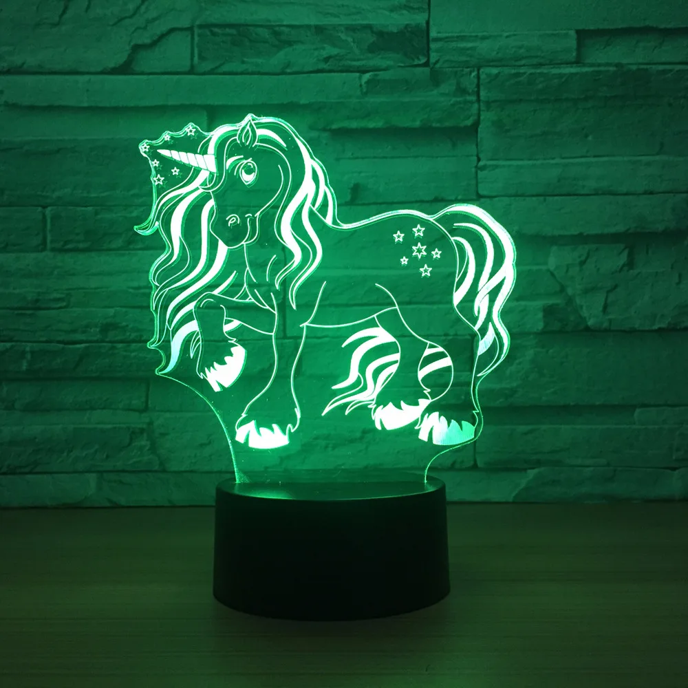 Kawaii Unicorn 3D LED Night Light Colorful RGB Bulb Christmas Decorative Gift Cartoon Toys for Home Bedroom Decor
Kawaii Unicorn 3D LED Night Light Colorful RGB Bulb Christmas Decorative Gift Cartoon Toys for Home Bedroom Decor