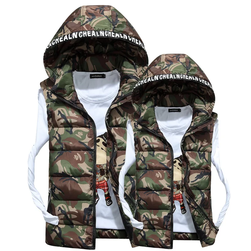 Rlyaeiz 2018 Casual Men's Vest Autumn Winter Jacket Sleeveless Camouflage Male Vests Slim Fit Waistcoat casaco masculino inverno
Rlyaeiz 2018 Casual Men's Vest Autumn Winter Jacket Sleeveless Camouflage Male Vests Slim Fit Waistcoat casaco masculino inverno