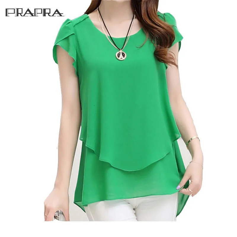 New Blouse Shirt Summer Women Loose Top O-Neck Chiffon Short Sleeve Ruffle Hem Casual Loose Shirts Plus Size 5XL
New Blouse Shirt Summer Women Loose Top O-Neck Chiffon Short Sleeve Ruffle Hem Casual Loose Shirts Plus Size 5XL