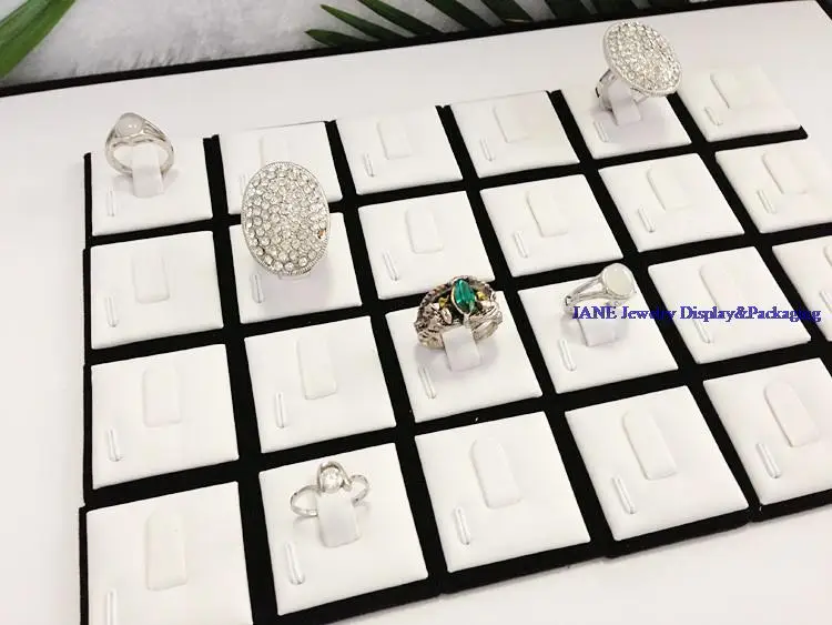 Wholesale Ring Tray Black With White 24 Show Rings Plate Ring Holder Jewelry Showcase Pallet Stand
Wholesale Ring Tray Black With White 24 Show Rings Plate Ring Holder Jewelry Showcase Pallet Stand