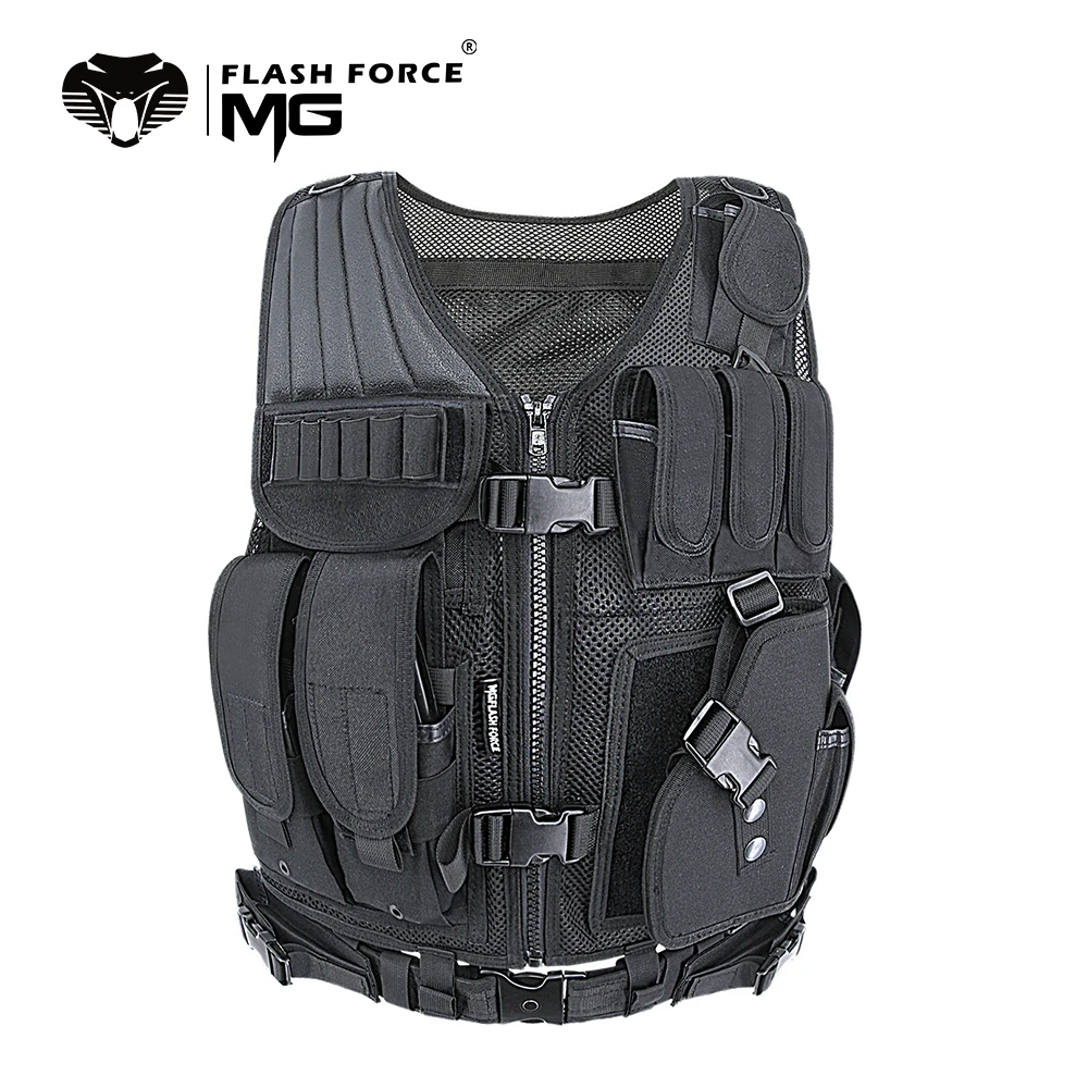 MGFLASHFORCE Adjustable Tactical Vest Molle Swat Army Military Combat Assault Body Armor Hunting Fishing Shooting Airsoft Vest
MGFLASHFORCE Adjustable Tactical Vest Molle Swat Army Military Combat Assault Body Armor Hunting Fishing Shooting Airsoft Vest