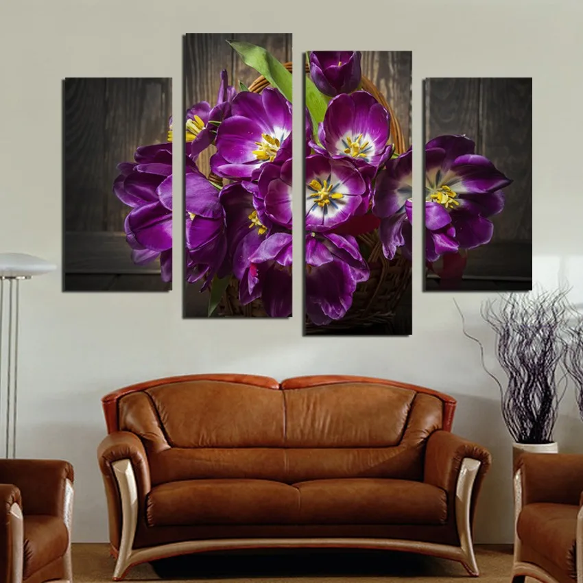 Promotion High Quality 4 Piece Art Sets Dreamy Tulip Flower Picture on Canvas Painting Home Office Wall Art Decoration
Promotion High Quality 4 Piece Art Sets Dreamy Tulip Flower Picture on Canvas Painting Home Office Wall Art Decoration