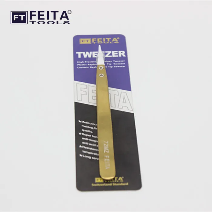 FEITA 72MZ E-Cigarettes zirconia temperature resistant titanium pointed Stainless Steel Ceramic Tip Tweezers
FEITA 72MZ E-Cigarettes zirconia temperature resistant titanium pointed Stainless Steel Ceramic Tip Tweezers