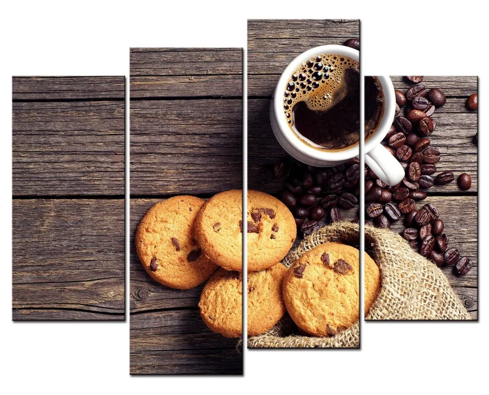 4 Picture Coffee and Cookies Canvas Prints Modern Wall Art Paintings Unframed for Room and Kitchen Decoration Paintings Pictures
4 Picture Coffee and Cookies Canvas Prints Modern Wall Art Paintings Unframed for Room and Kitchen Decoration Paintings Pictures