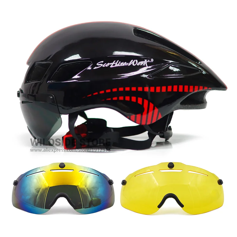 New Bicycle Helmet With Glasses 4 Colors Ultralight MTB Road Bike Helmet 57-61cm Adults Goggleses Casco Ciclismo Black Blue
New Bicycle Helmet With Glasses 4 Colors Ultralight MTB Road Bike Helmet 57-61cm Adults Goggleses Casco Ciclismo Black Blue