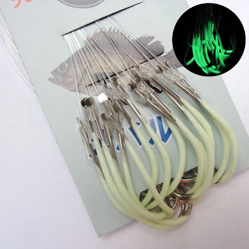 12# 14# 16# 30pcs/Sets Luminous Fishing Hook with line Barbed Hooks Phosphorescent Fishing Tackle Accessories Pesca FH82
12# 14# 16# 30pcs/Sets Luminous Fishing Hook with line Barbed Hooks Phosphorescent Fishing Tackle Accessories Pesca FH82