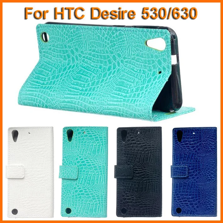 Фото Крокодил зерна Кожаный Бумажник чехол Для HTC Desire 530/630 бумажник - купить