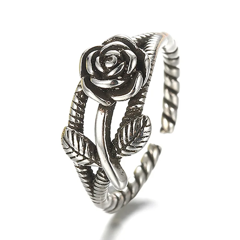 YAOLOGE New Style 925 Sterling Silver Retro Twine Rose Ring Elegant Fashion Exquisite Charm Temperament Ring Jewelry
YAOLOGE New Style 925 Sterling Silver Retro Twine Rose Ring Elegant Fashion Exquisite Charm Temperament Ring Jewelry